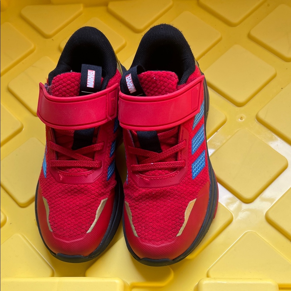 adidas Kids Red and Blue Sneakers